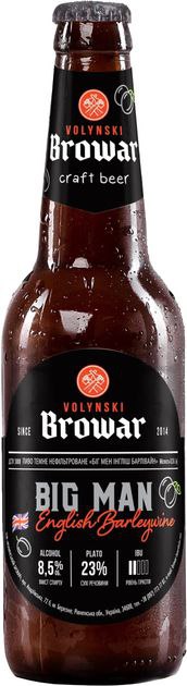 Пиво Volynski Browar Big Man темне 8.5% 0.35 л скло